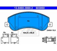 ATE pastiglie freno 13.0460-3860.2 164,8x66,8 spessore 18,8 mm predisposto sensore