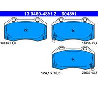 Kit pastiglie freno anteriore ATE 13.0460-4891.2 per MAZDA MX-5 2.0 (CW4W)