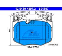 ATE Set pastiglie freno 13.0460-4897.2 anteriore per BMW, Toyota