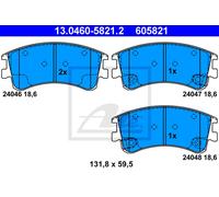 Set di pastiglie freno ATE 13.0460-5821.2, anteriore