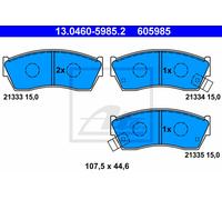 Kit pastiglie freno anteriore ATE 13.0460-5985.2 per SUZUKI SWIFT
