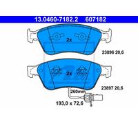 Ate Kit Pastiglie Freno 13.0460-7182.2