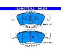 Set di pastiglie freno ATE 13.0460-7234.2, fronte