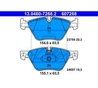 Kit pastiglie freno anteriore ATE 13.0460-7268.2 per BMW Série 5 2.0 520 d