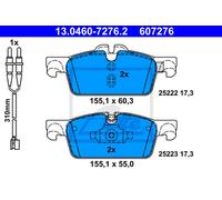 Set di pastiglie freno ATE 13.0460-7276.2, anteriore