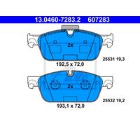 Set di pastiglie freno ATE 13.0460-7283.2, anteriore