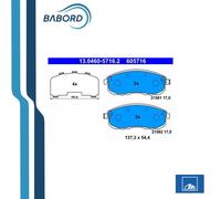 Set di pastiglie freno ATE 13.0460-5716.2, anteriore