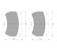 Bosch Kit pastiglie freni 0 986 424 847 Anteriore per Porsche 911 – 4 pastiglie