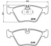 Kit Pastiglie Brembo P06043 Per Auto Bmw, Mg
