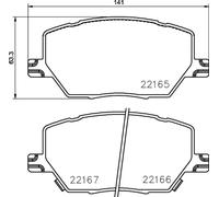 Kit pastiglie freno anteriore BREMBO P 23 164X per FIAT 500X (334_)