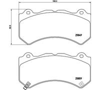BREMBO P 37 018 Kit pastiglie freni