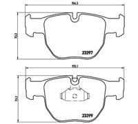 Kit pastiglie freno anteriore BREMBO P 44 012 per LAND ROVER RANGE ROVER