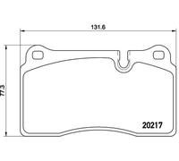 Kit pastiglie freno anteriore BREMBO P 44 018 per LAND ROVER RANGE ROVER