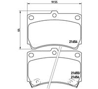 Kit pastiglie freno anteriore BREMBO P 49 016 per MAZDA 323 1.6 16V