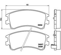 Kit pastiglie freno anteriore BREMBO P 49 032 per MAZDA 6 2.0 DI