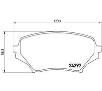 Kit pastiglie freno anteriore BREMBO P 49 043 per MAZDA MX-5 1.8 (GA3W)