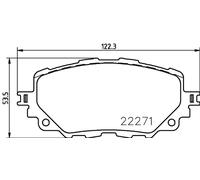 Kit pastiglie freno anteriore BREMBO P 49 054 per MAZDA MX-5 2.0 (CW4W)
