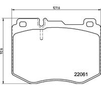 Pastiglie freno Brembo Anteriore P 50 145. Set di 4 | Compatibile con: MERCEDES-BENZ GLC