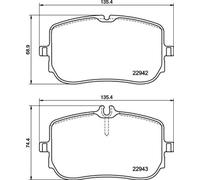 Kit pastiglie freno anteriore BREMBO P 50 157 per MERCEDES GLA (H247)