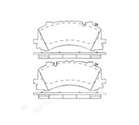 Set di pastiglie freno BREMBO P 85 170, anteriore