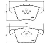 BREMBO pastiglie freno P86018 per impianto frenante auto