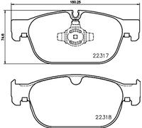 Kit pastiglie freno anteriore BREMBO P 86 027 per VOLVO XC40 D3
