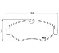Kit pastiglie freno anteriore BREMBO P A6 026 per IVECO DAILY V Camionnette