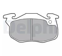 Set di pastiglie freno DELPHI LP1053, anteriore