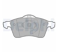 Set di pastiglie freno DELPHI LP1092, anteriore