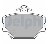 Delphi Pastiglie freno LP1465 Anteriore Low-Metallic per Smart Fortwo