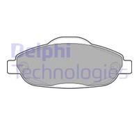 Set di pastiglie freno DELPHI LP2070, anteriore