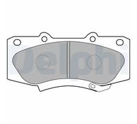 Delphi Kit pastiglie freni LP2244 Low-Metallic anteriore per TOYOTA HILUX VII