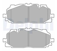 DELPHI Kit pastiglie freni Anteriore predisposto per visualizzazione avviso usura senza accessori LP3272