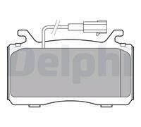 DELPHI Set pastiglie freno LP3310 Anteriore Low‑Metallic per Alfa Romeo Giulia/Stelvio