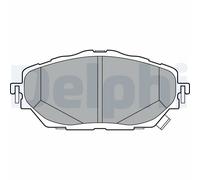 Set di pastiglie freno DELPHI LP3378, anteriore