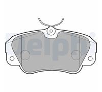 Delphi Set pastiglie freno LP848, predisposte per visualizzazione avviso usura, anteriore