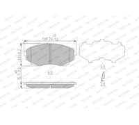 Kit pastiglie freno anteriore FERODO FDB1757 per MAZDA E-SERIE 2.2 E2200 D