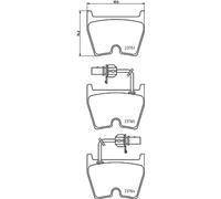 Pastiglie freno 8DB 355 009-191 HELLA PAGID per VW AUDI LAMBORGHINI