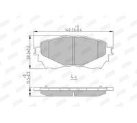 Kit pastiglie freno anteriore JURID 573444J per MAZDA 6 2.2 D