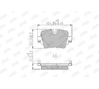 JURID 573971J Kit pastiglie freni