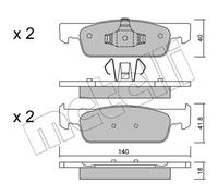 Kit pastiglie freno anteriore METELLI 22-0975-0 per RENAULT CLIO 1.5 dCi 90