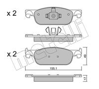Pastiglie Freni Per Renault Clio IV Grandtour Dacia Logan 1.0 1.2 1.5 Anteriore