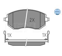 Kit pastiglie freno anteriore MEYLE 025 238 6517/W per SUBARU XV 2.0 D AWD (GPD)
