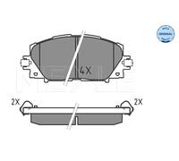 Kit pastiglie freno anteriore MEYLE 025 244 5116 per TOYOTA PRIUS (_W3_)