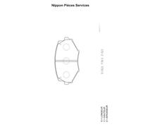 Kit pastiglie freno anteriore NPS M360A43 per MAZDA MX-5 1.6 16V
