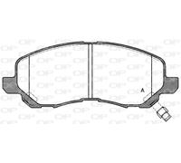 Kit pastiglie freno anteriore OPEN PARTS BPA0804.12 per JEEP COMPASS 2.0 CRD 4x4