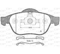 Kit pastiglie freno anteriore OPEN PARTS BPA0843.10 per RENAULT LAGUNA II