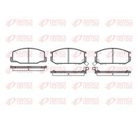 Kit pastiglie freno anteriore REMSA 0152.12 per TOYOTA PREVIA I (_R1_, _R2_)