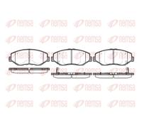 Kit pastiglie freno anteriore REMSA 0899.00 per HONDA CR-V 2.2 CTDi (RD9)