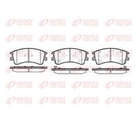 Kit pastiglie freno anteriore REMSA 0970.02 per MAZDA 6 2.0 DI